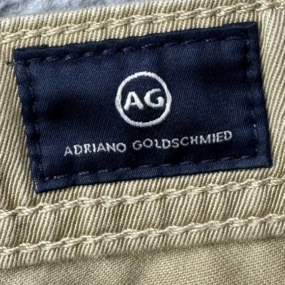 AG Adriano Goldschmied The Graduate Jeans Straight Mens 32R Tan Tailoredd Leg